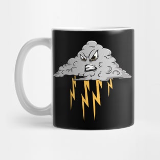 Angry Cloud Causing Lightning Thunderstorm Weather Mug